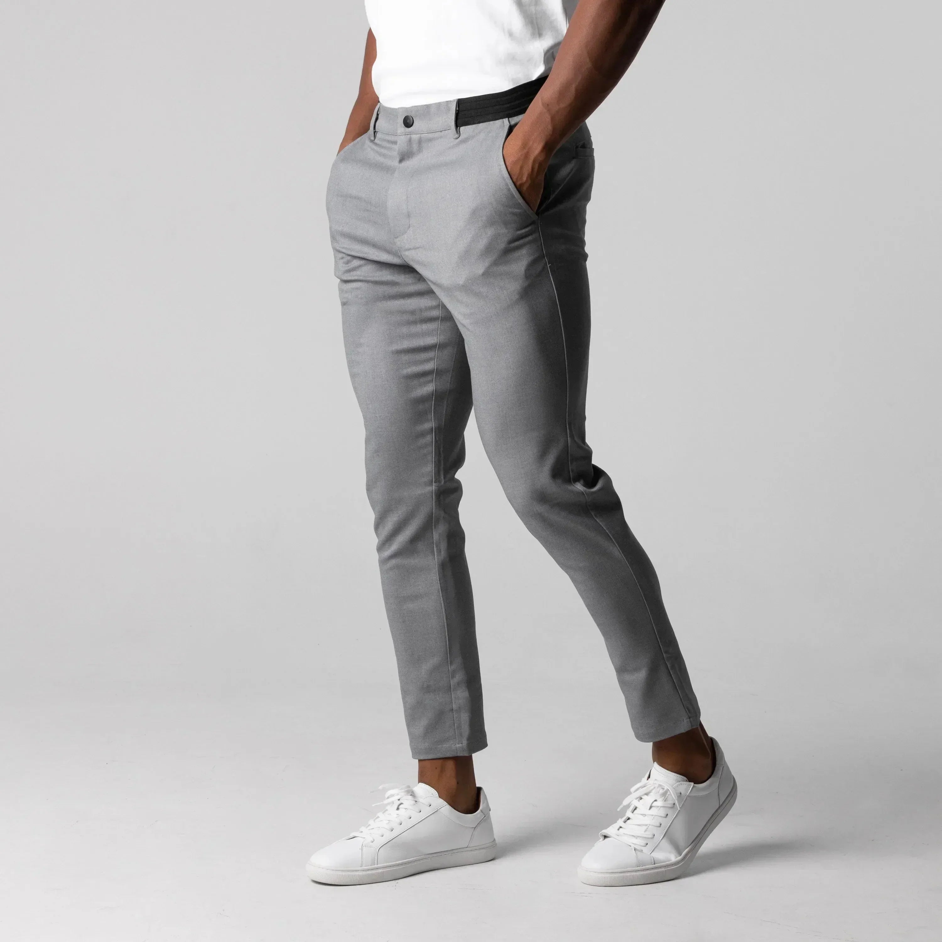 Skinny chino's - Heren Stretch slim fit Chino broek-Boutique Moda
