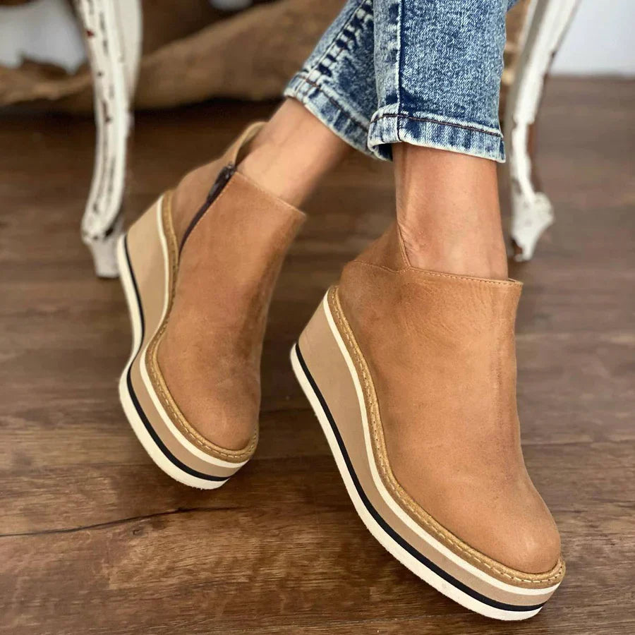 Sleehakken - Orthopedisch - Platform - Enkellaarzen - Dameslaarzen-Boutique Moda