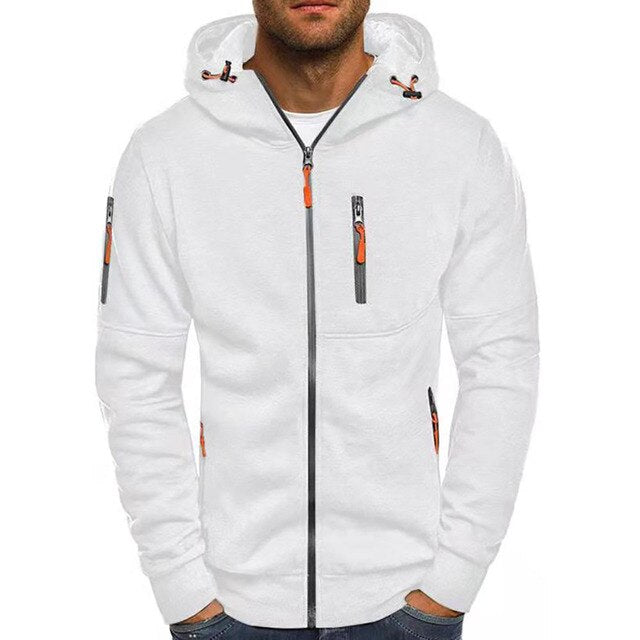 Sport Jas - Zakken - Ritssluiting - Hoodie - Herenkleding-Boutique Moda