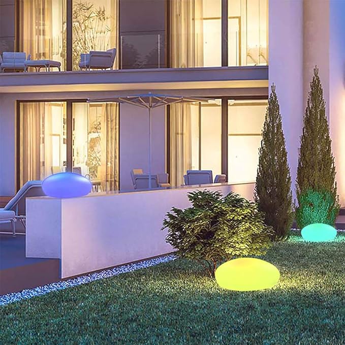 Stenen Lamp - Oplaadbare USB Buiten Patio Tuinverlichting-Boutique Moda