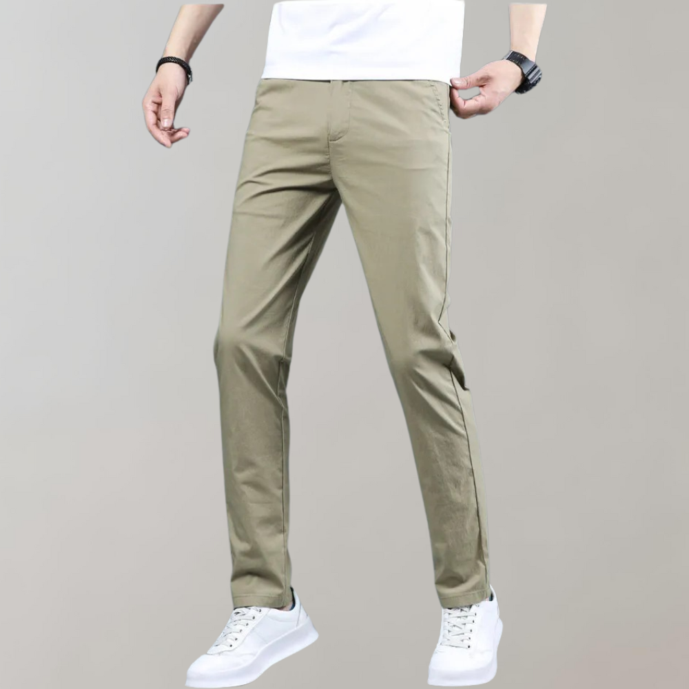 Stretchbroek - Casual skinny chino broek met rechte pijpen voor heren-Boutique Moda