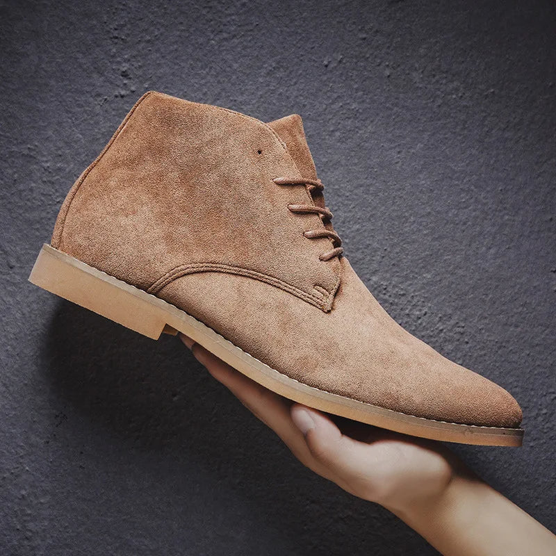 Suède Schoenen | Klassiek | Vetersluiting | Chukka-laars | Herenlaarzen-Boutique Moda