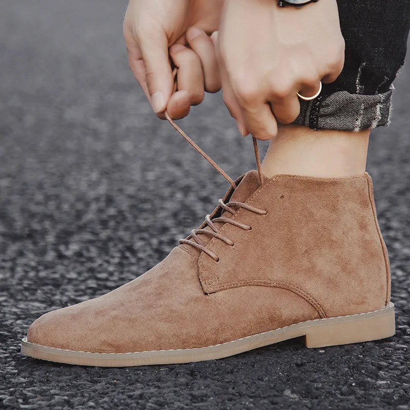Suède Schoenen | Klassiek | Vetersluiting | Chukka-laars | Herenlaarzen-Boutique Moda