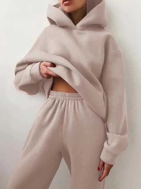 Sweatset - Met capuchon - Comfortabel - Joggingpakken - Dames trainingspak-Boutique Moda