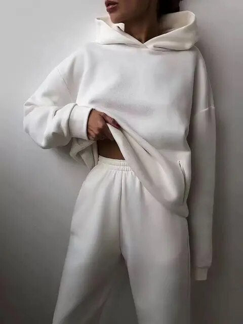 Sweatset - Met capuchon - Comfortabel - Joggingpakken - Dames trainingspak-Boutique Moda