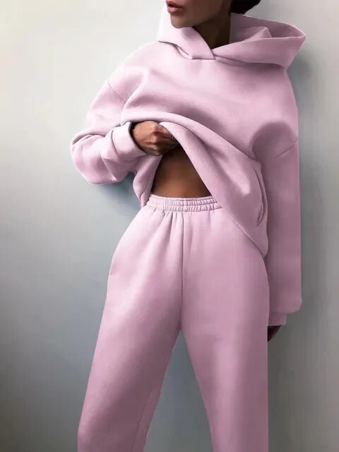 Sweatset - Met capuchon - Comfortabel - Joggingpakken - Dames trainingspak-Boutique Moda