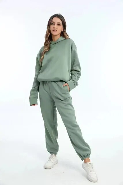 Sweatset - Met capuchon - Comfortabel - Joggingpakken - Dames trainingspak-Boutique Moda