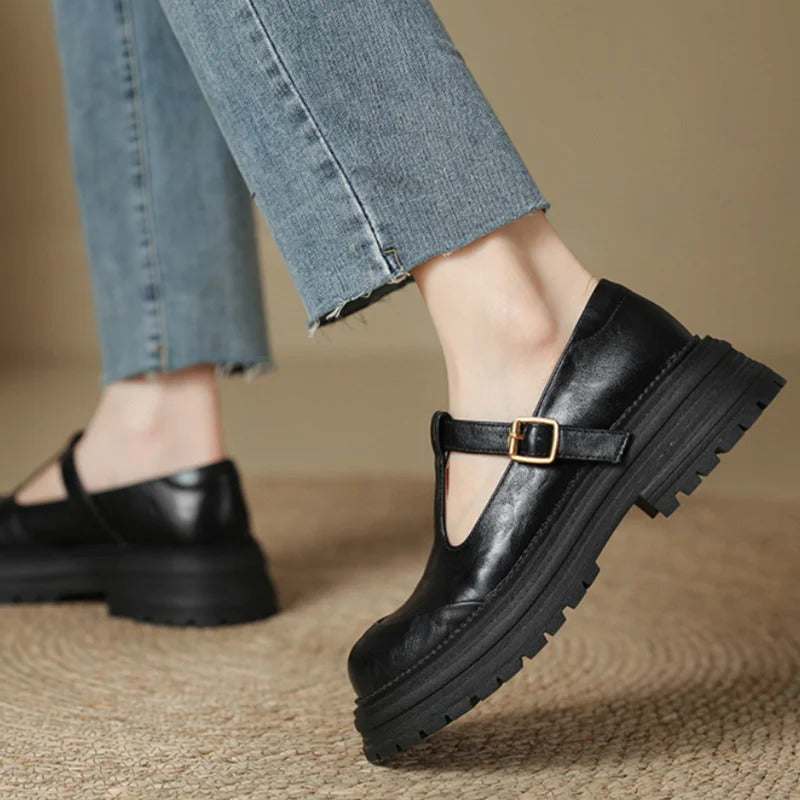 T-Bar schoenen | Comfortabel | Stevig | Mary Jane schoenen | Damesloafers-Boutique Moda