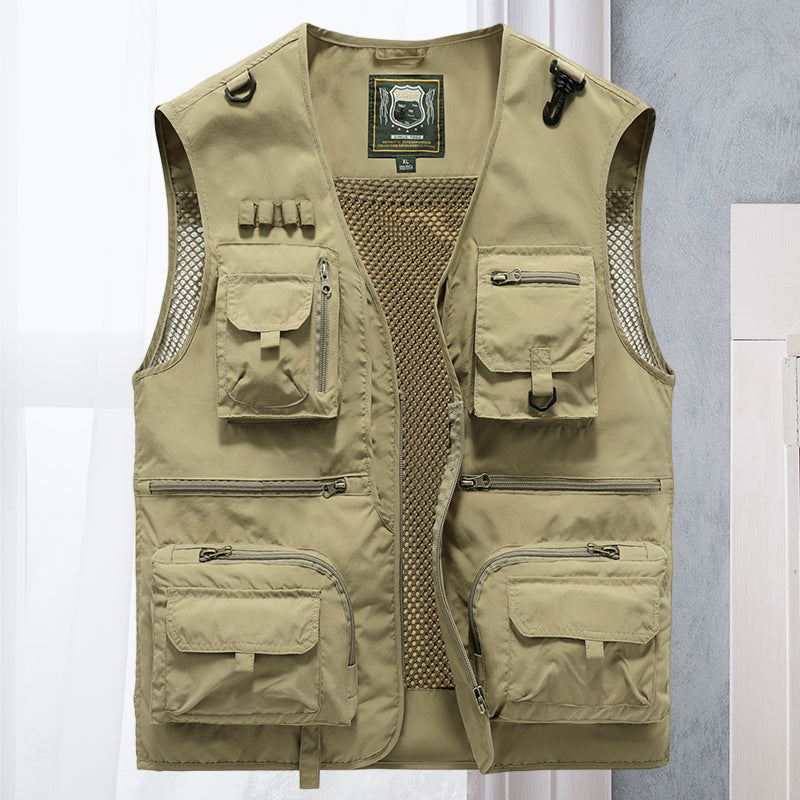Tactisch vest met rits | Zakken | Cargo Vest | Herenvest-Boutique Moda