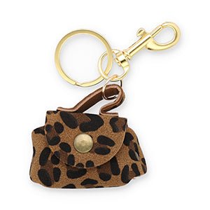 Tassenhanger Luipaard | Mini Tasje Sleutelhanger | Tassenbedel-Boutique Moda