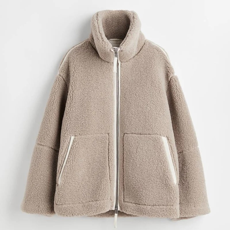 Teddy Jas | Warm | Oversized | Teddy Fleece Jas | Vrouwen Winterjas-Boutique Moda