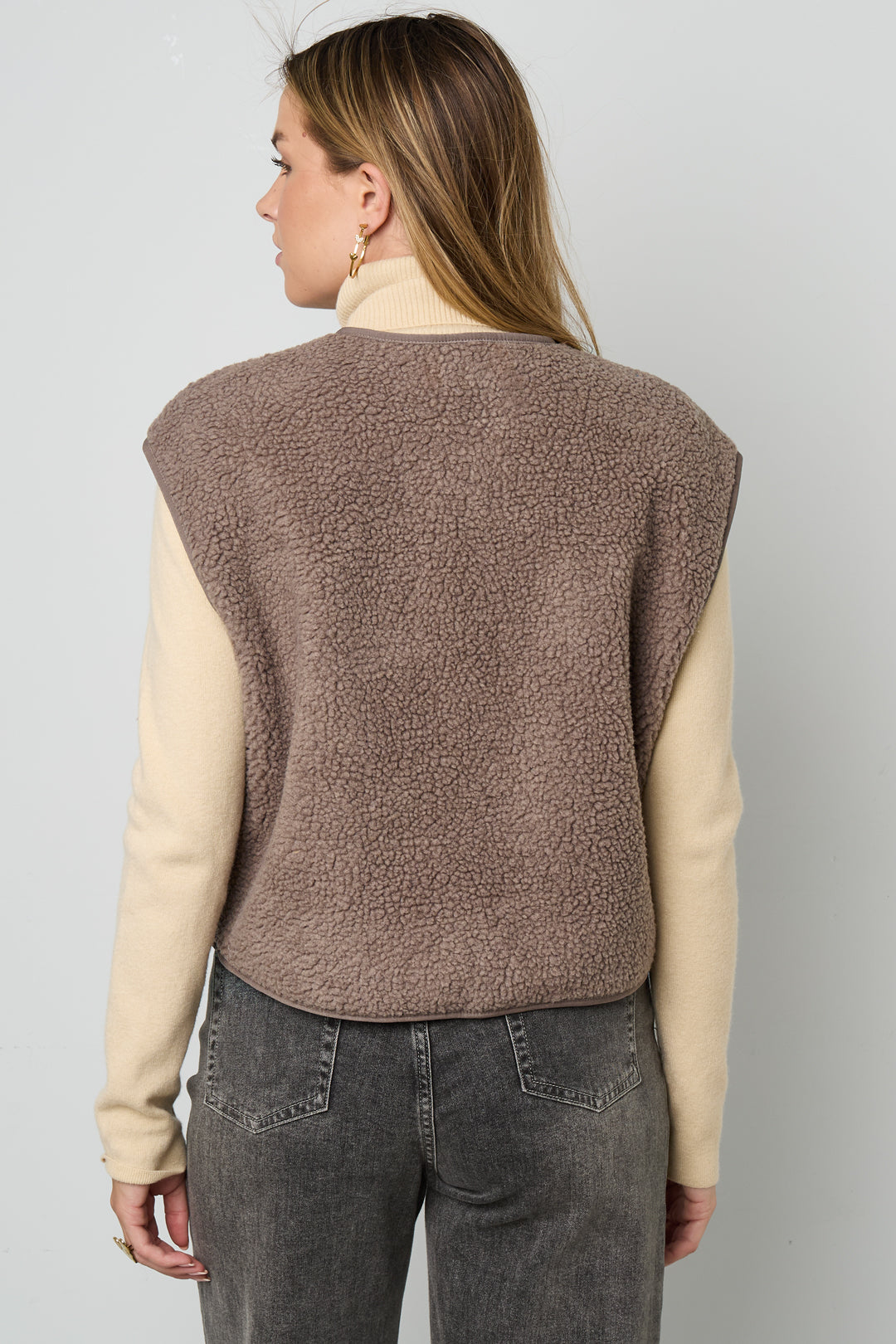 Teddy Vest - Mouwloos - Los model - Fleece Vest - Damesvest-Boutique Moda