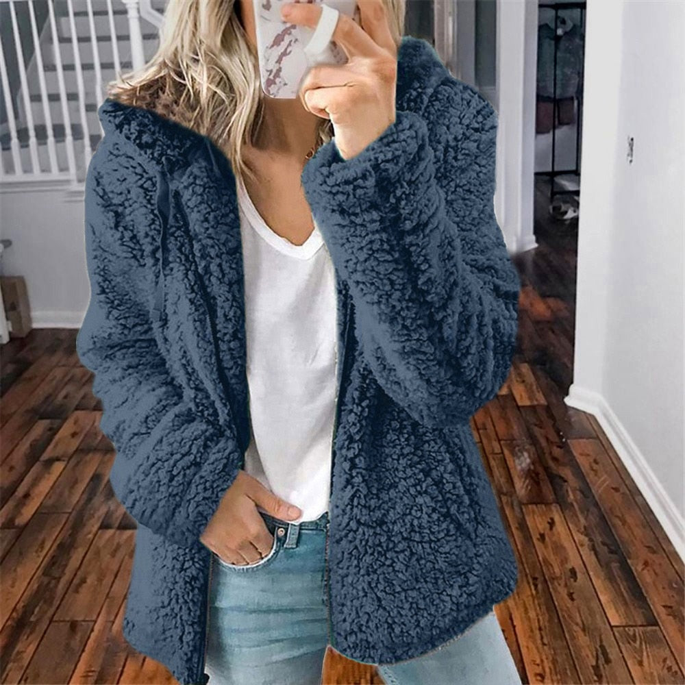 Teddy Vest - Zip-Up - Winter - Fluffy Vest - Vrouwen fleecejas-Boutique Moda