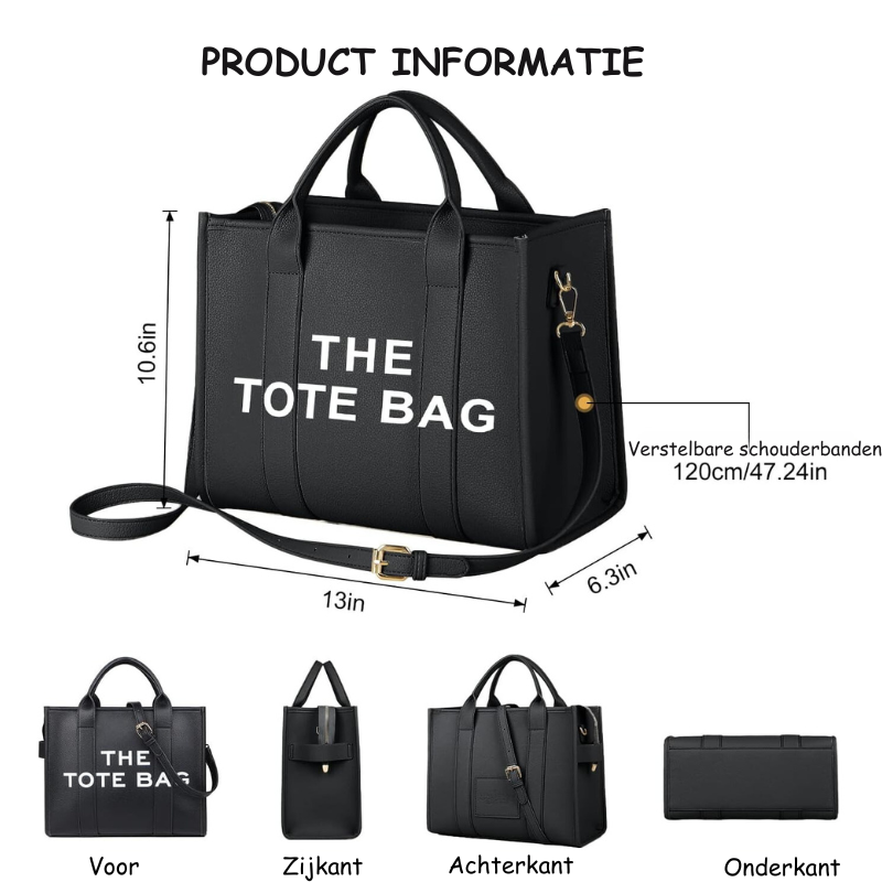 The Tote Bag | Stijlvolle design handtas met korte en lange hendel-Boutique Moda