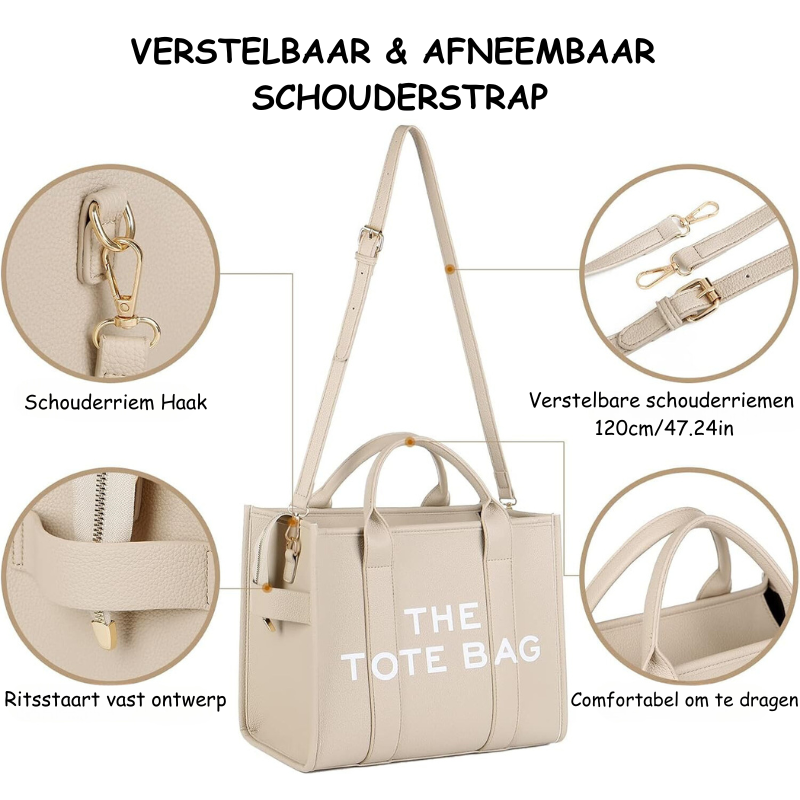 The Tote Bag | Stijlvolle design handtas met korte en lange hendel-Boutique Moda