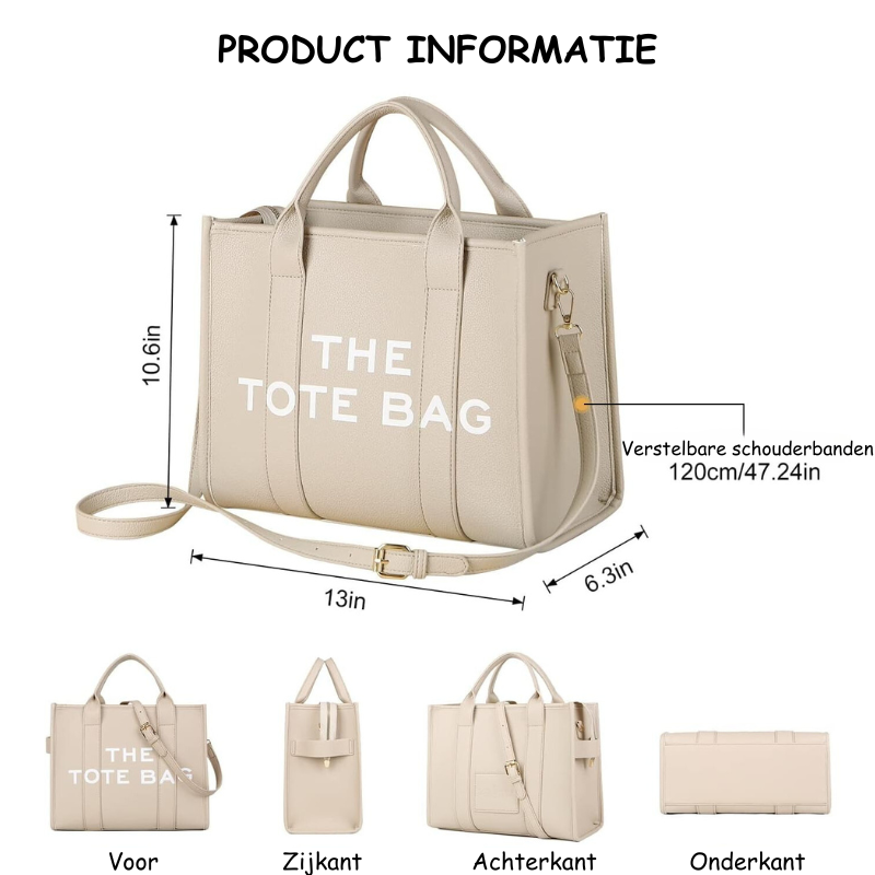 The Tote Bag | Stijlvolle design handtas met korte en lange hendel-Boutique Moda