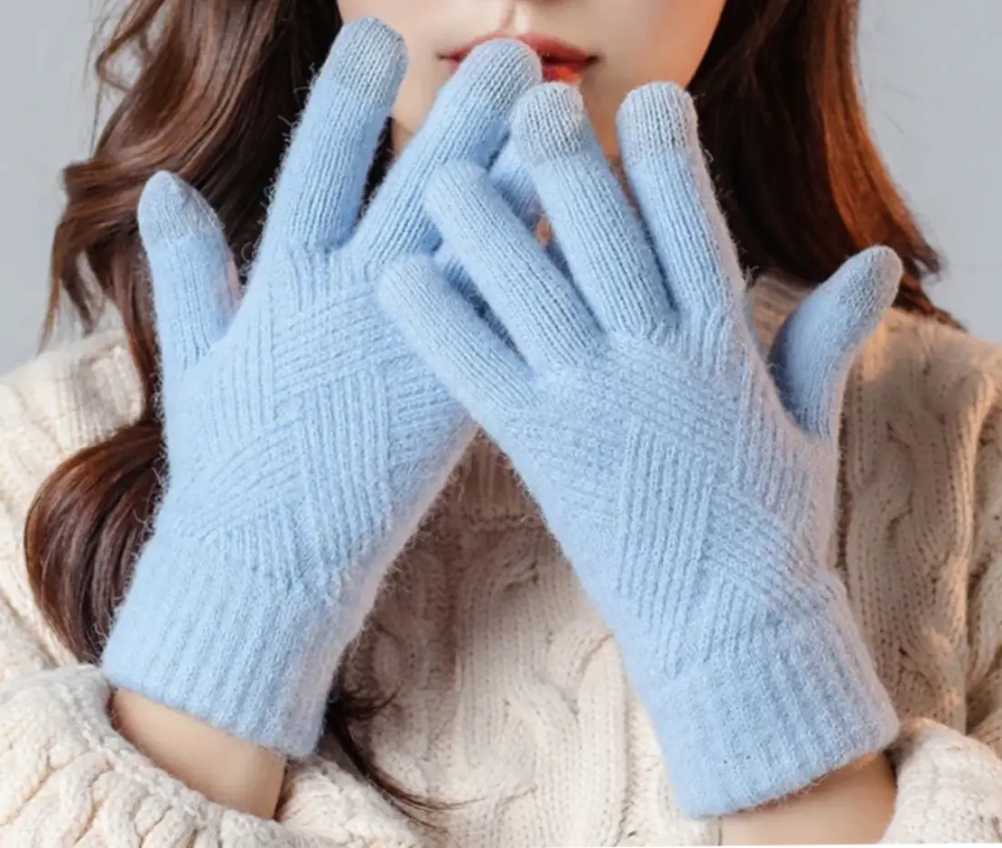 Touchscreen Handschoenen - Gebreid - Kasjmier - Winterhandschoenen - Warme Handschoenen voor Vrouwen-Boutique Moda