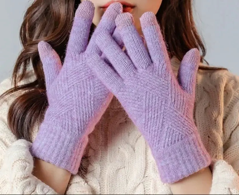 Touchscreen Handschoenen - Gebreid - Kasjmier - Winterhandschoenen - Warme Handschoenen voor Vrouwen-Boutique Moda