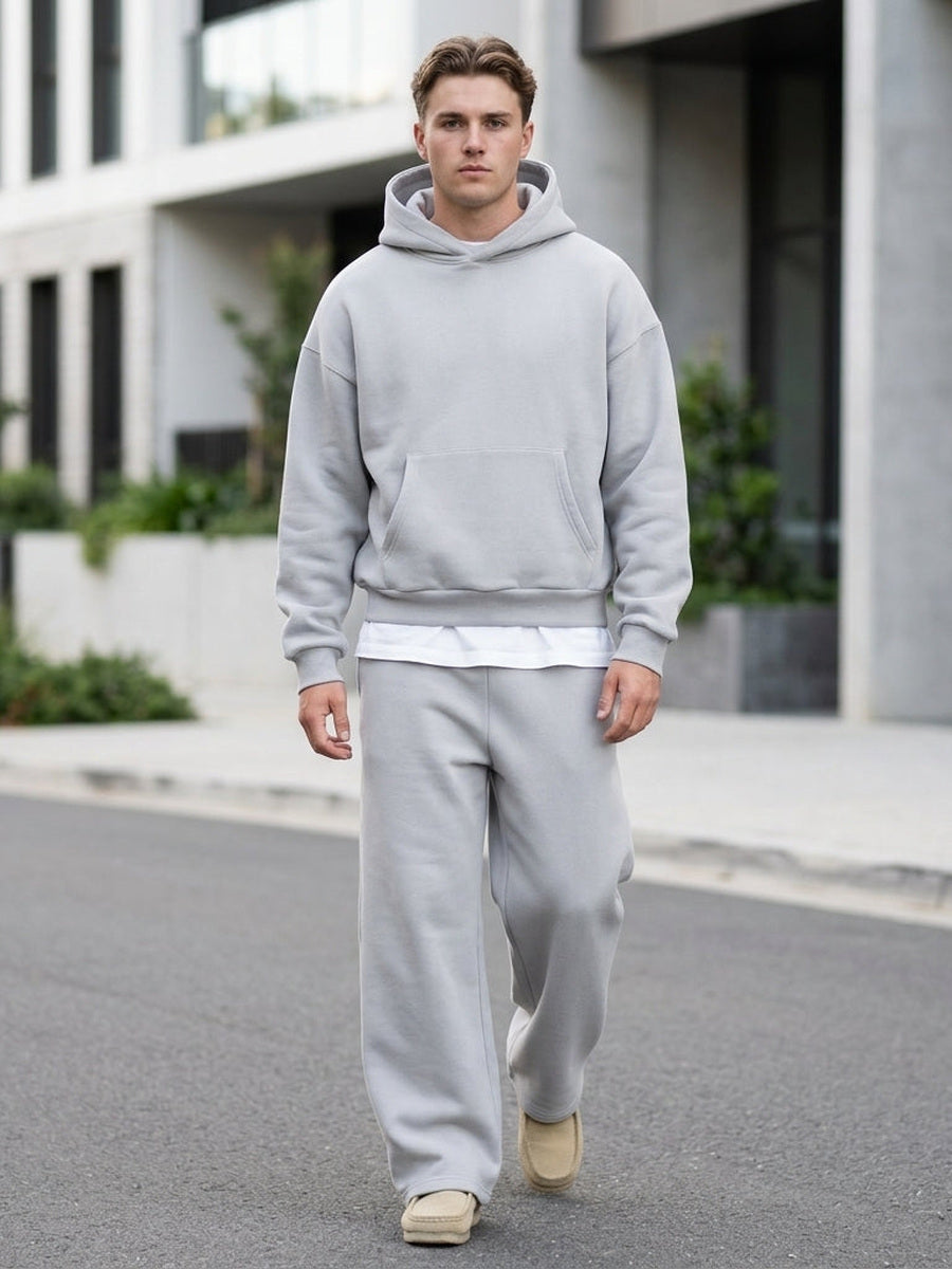 Trainingspak - Met capuchon - Rechte pijpen - Set met hoodie en joggingbroek - Trainingspak voor heren-Boutique Moda