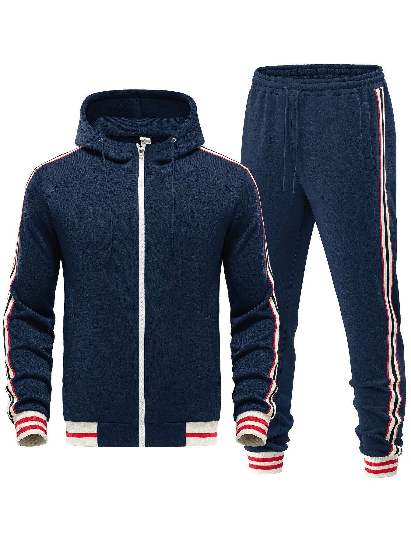Trainingspak - Tweedelige Zip-Up Hoodie en Joggerset voor heren-Boutique Moda