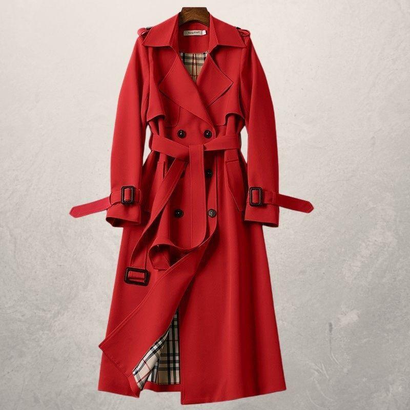 Trenchcoat - Double Breasted - Riem - Lange Jas - Trenchcoat Vrouwen-Boutique Moda