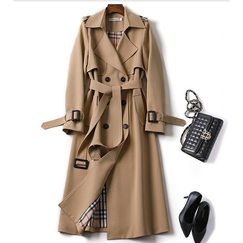 Trenchcoat - Double Breasted - Riem - Lange Jas - Trenchcoat Vrouwen-Boutique Moda