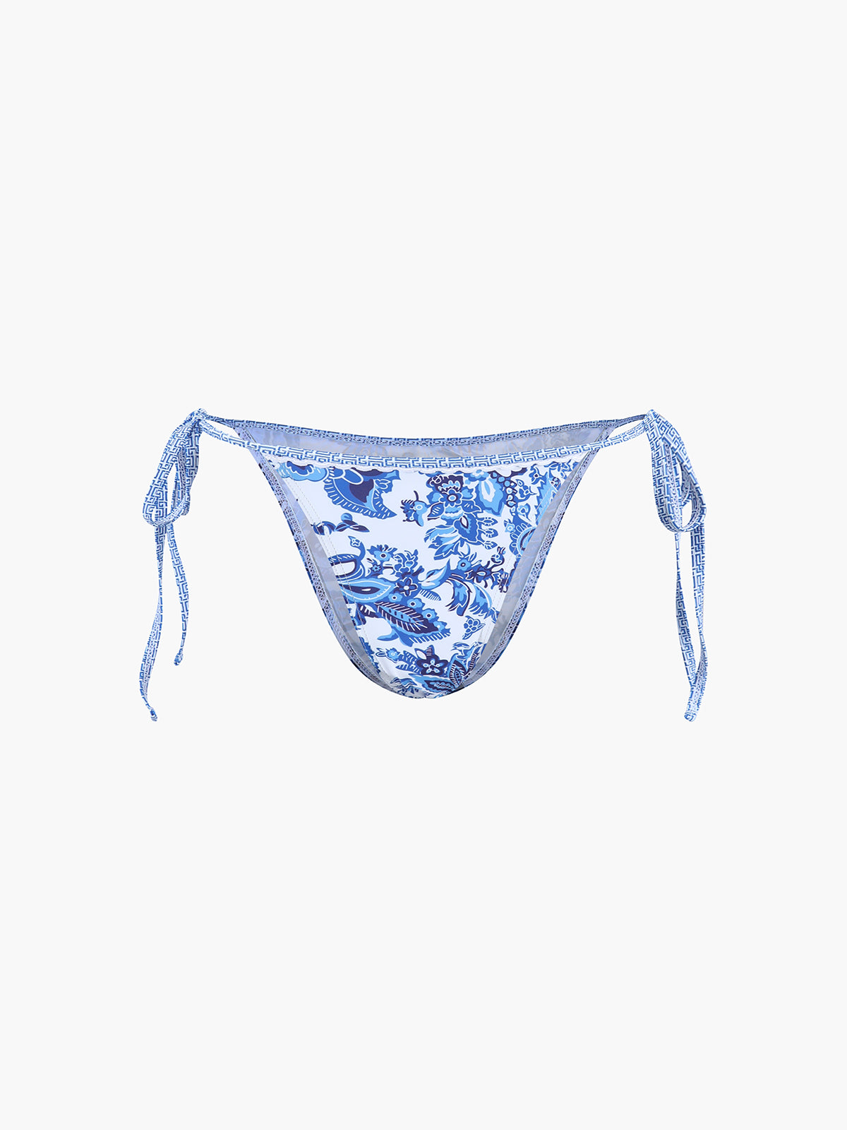 Triangle Bikinis - Bikini met print in wit en blauw-Boutique Moda
