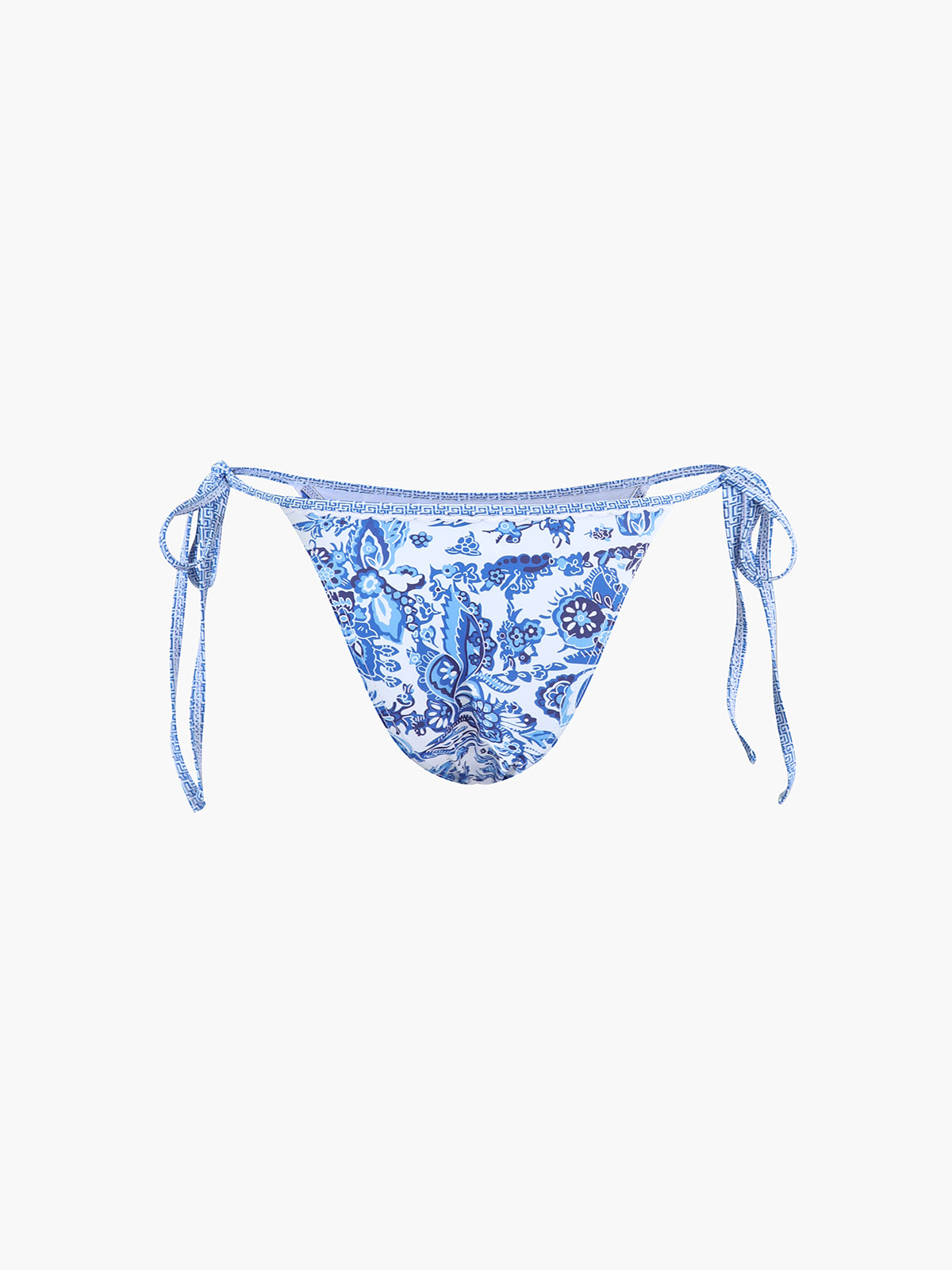 Triangle Bikinis - Bikini met print in wit en blauw-Boutique Moda