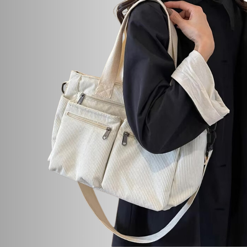 Urban Cord | Corduroy Shopper | Laptoptas Schoudertas-Boutique Moda