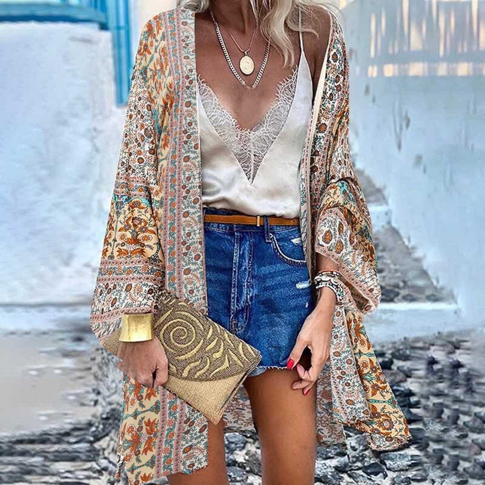 Valencia Kimono | Verhoog je zomer garderobe met onze kleurrijke bedrukte Kimono-Boutique Moda