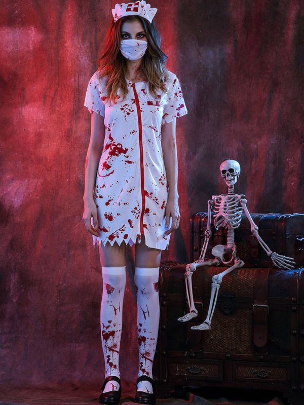 Verpleegster Halloween Kostuum | Eng | Zombie Verpleegster | Verpleegster Outfit Halloween | Vrouwen Halloween Kostuums-Boutique Moda