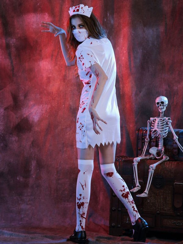 Verpleegster Halloween Kostuum | Eng | Zombie Verpleegster | Verpleegster Outfit Halloween | Vrouwen Halloween Kostuums-Boutique Moda