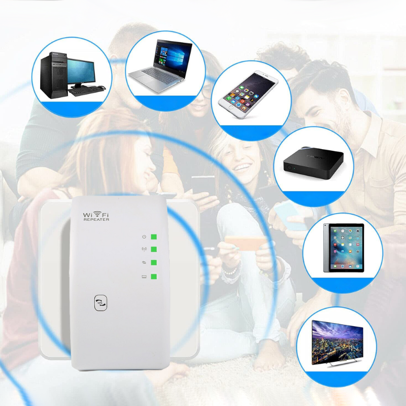 WiFi-repeater - Signaalversterker - Thuis - Wifi-versterker - Draadloze internetversterker-Boutique Moda