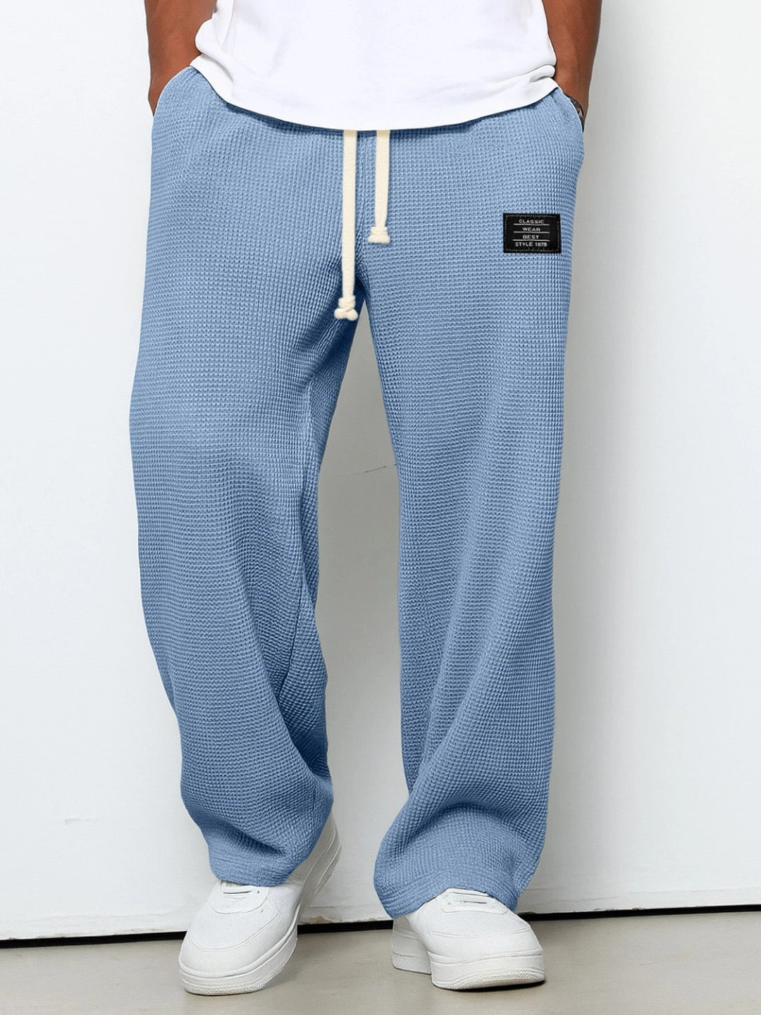 Wijde Broek Heren | Comfortabele Broek Met Koord-Boutique Moda