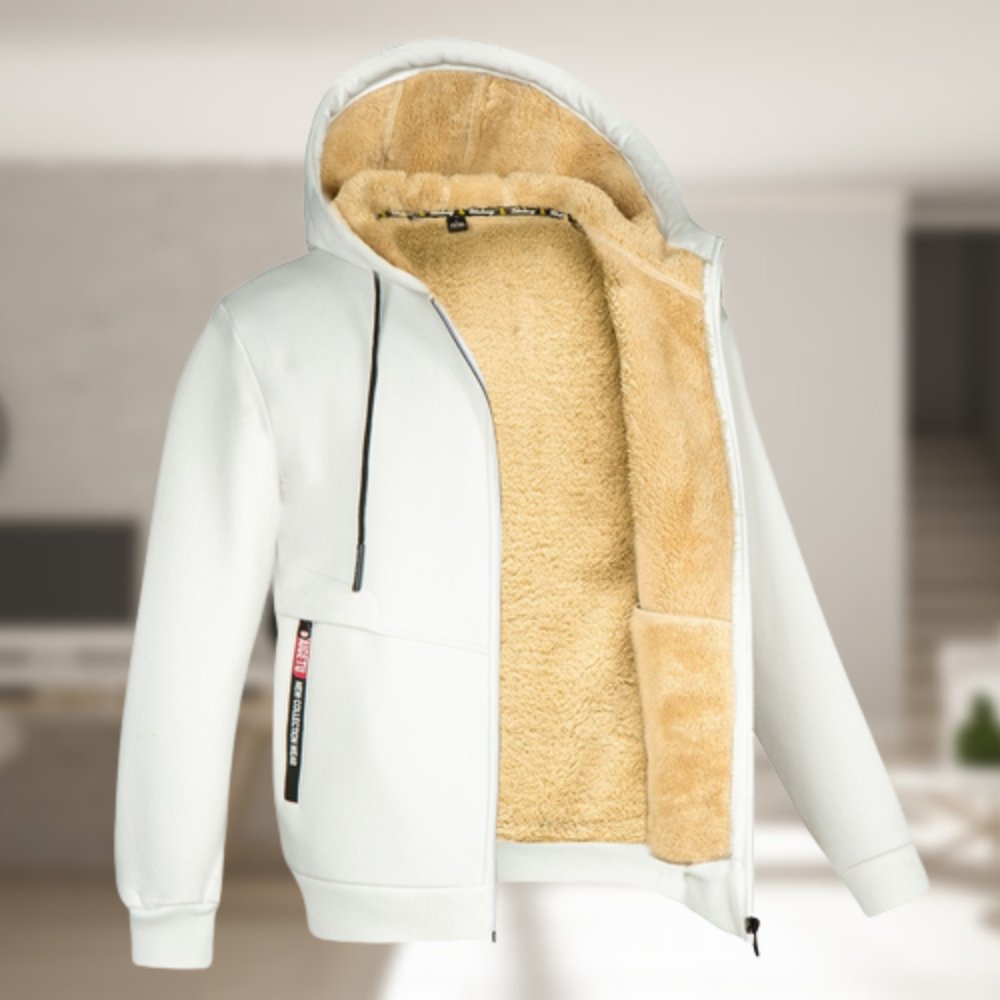 Winter Hoodie | Sherpa Fleece | Zip-Up | Hoodie Jas | Herenkleding-Boutique Moda