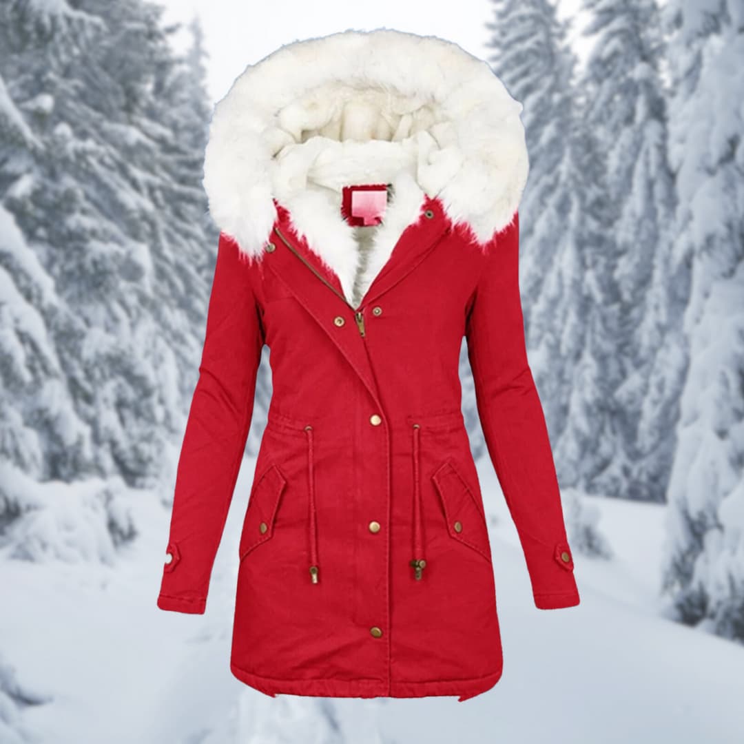 Winter Parka | Kap | Bont gevoerd | Winterjas | Winterjassen Vrouwen-Boutique Moda