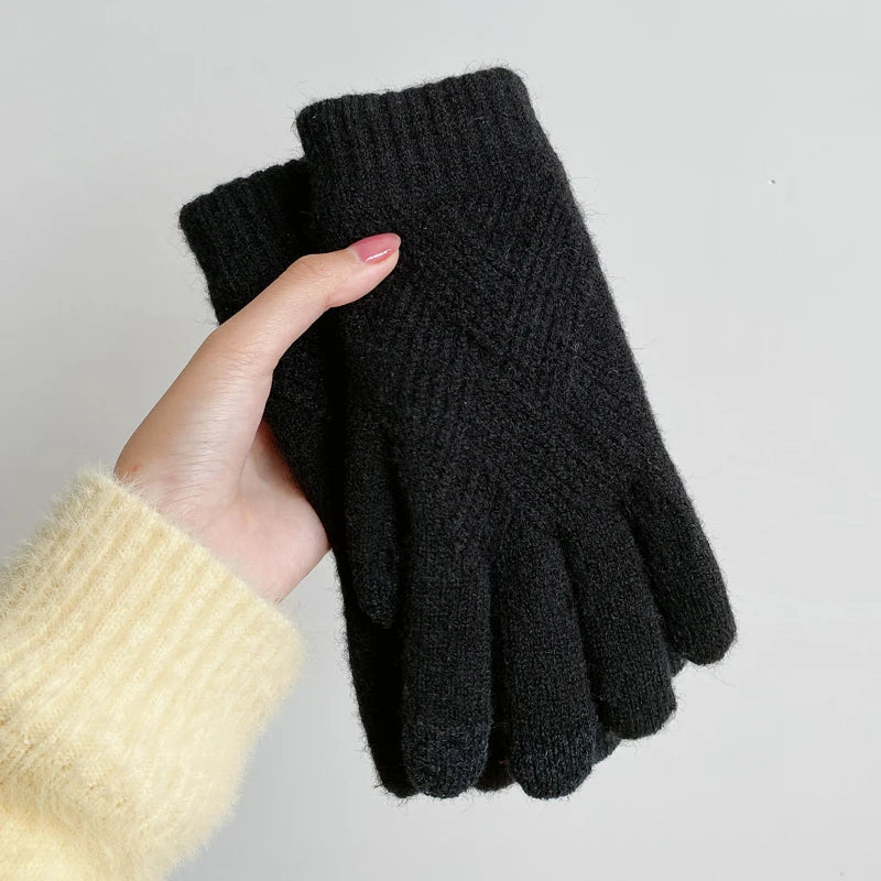Winterhandschoenen | Touchscreen | Warm | Gebreide Handschoenen | Kasjmier Handschoenen-Boutique Moda