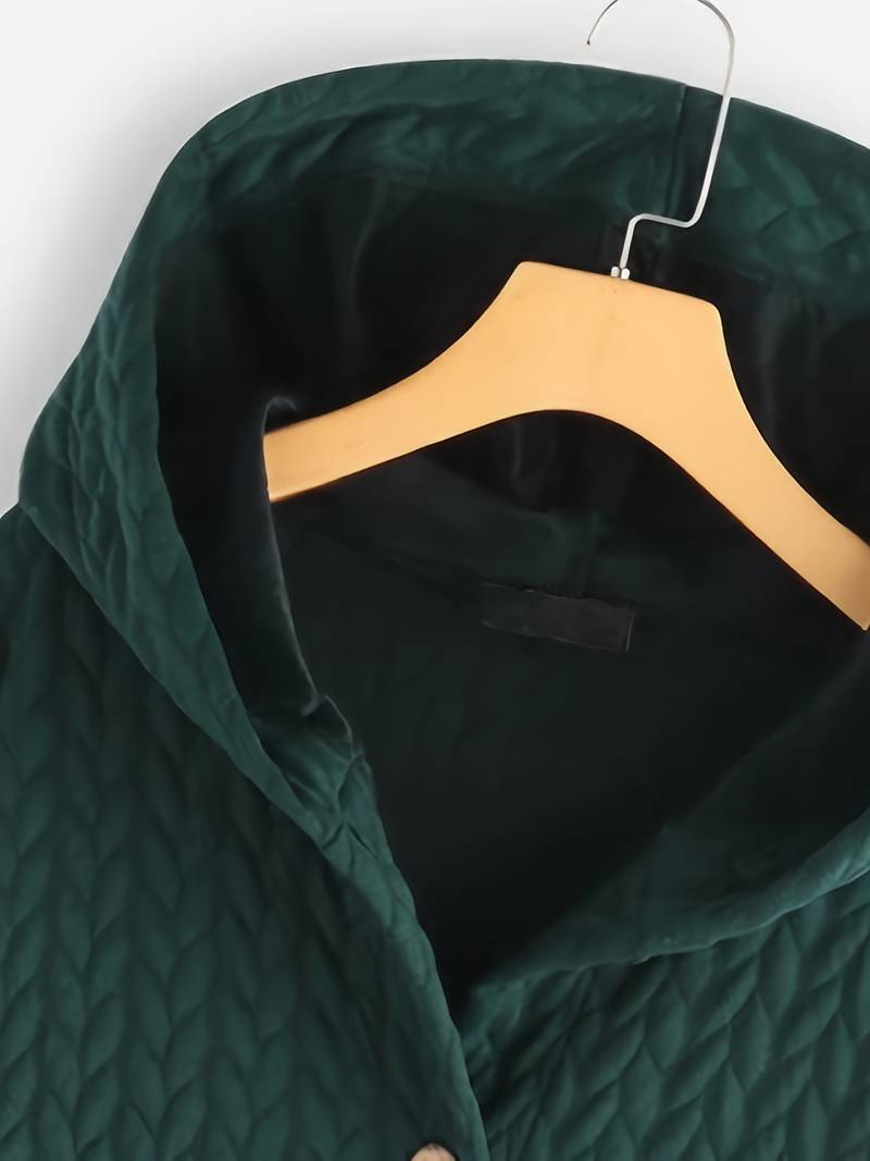 Winterjas met capuchon - Warme oversized winterjas met knoopsluiting voor dames-Boutique Moda