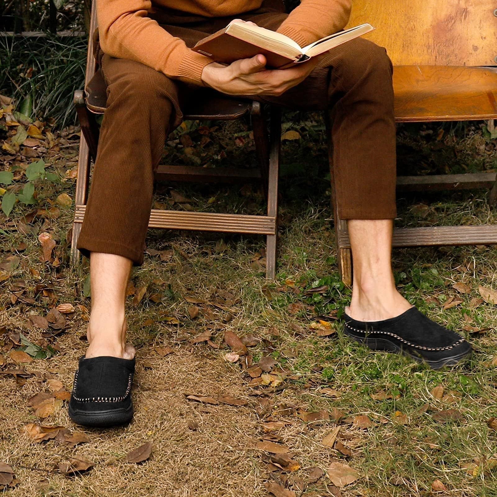 Winterklompen | Warm | Bontgevoerd | Slip-On Schoenen | Herenslippers-Boutique Moda