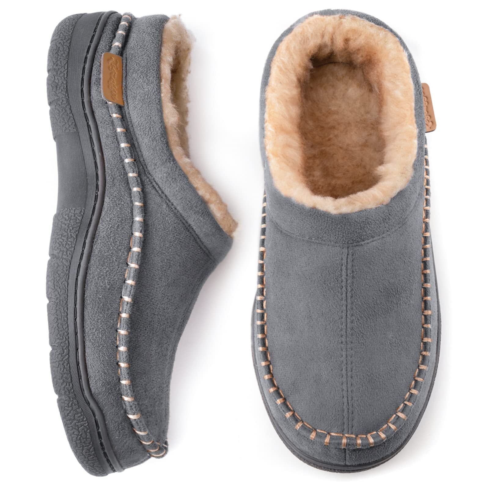 Winterklompen | Warm | Bontgevoerd | Slip-On Schoenen | Herenslippers-Boutique Moda
