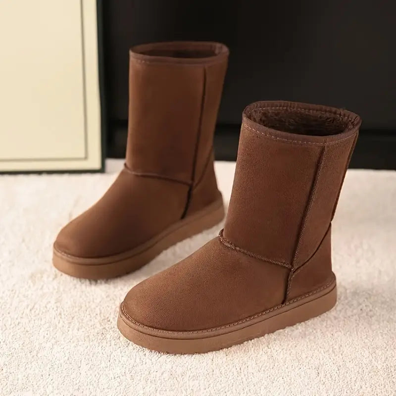 Winterlaarzen | Kuithoogte | Met fleece gevoerd | Sneeuwlaarzen | Dameslaarzen