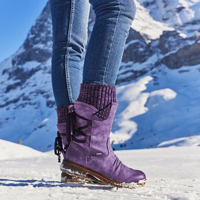 Winterlaarzen | Rits | Antislip | Sneeuwlaarzen | Dameslaarzen