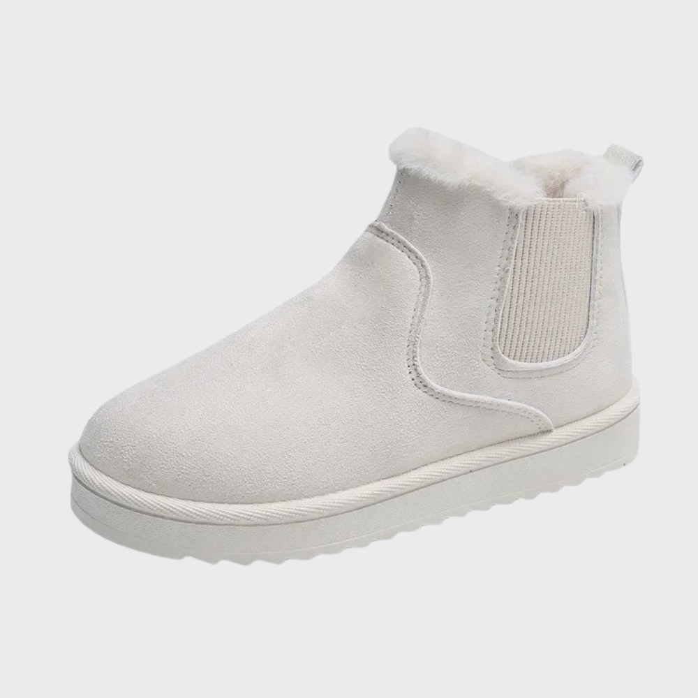Winterlaarzen | Slip-On | Bont | Enkellaarzen | Vrouwenlaarzen-Boutique Moda