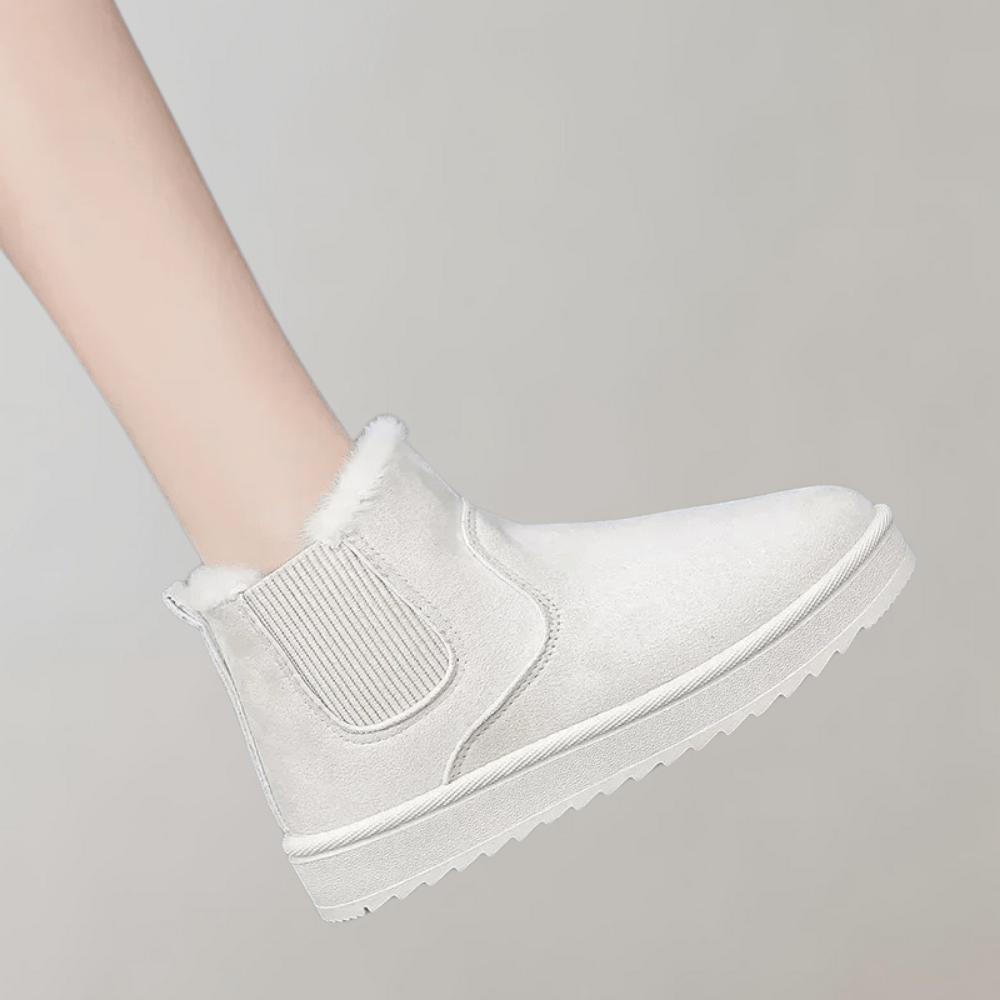 Winterlaarzen | Slip-On | Bontgevoerd | Enkellaarzen | Dameslaarzen-Boutique Moda