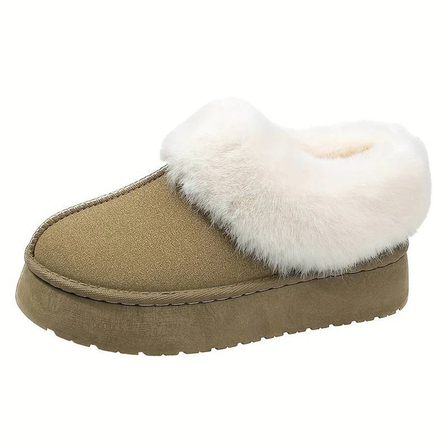 Plateaupantoffels | Bont | Instapmodel | Winterschoenen voor dames
