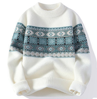 Wintertrui | Ronde hals | Relaxte pasvorm | Gebreide trui | Heren trui-Boutique Moda