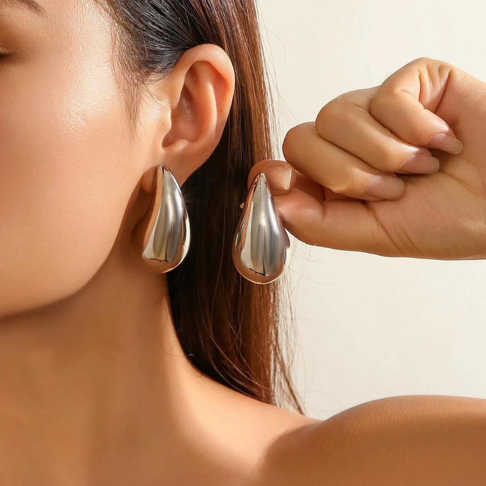 Wolf 'n' Badg'r Teardrop Oorbellen | Waterdruppel sieraden voor dames-Boutique Moda