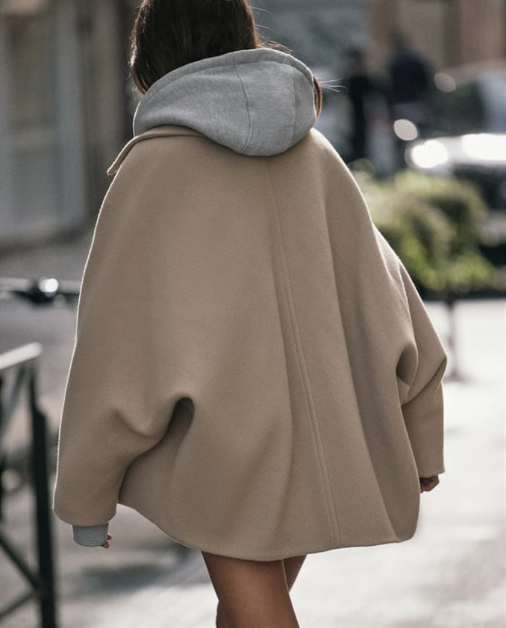 Wollen Trenchcoat | Kort | Single Breasted | Oversized Jack| Vrouwenjas-Boutique Moda