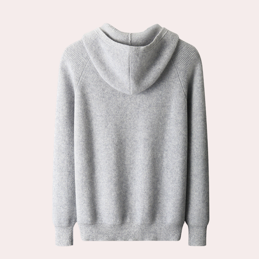 Zip Hoodie - Casual - Gebreid - Zip-Up Sweater - Herenkleding-Boutique Moda