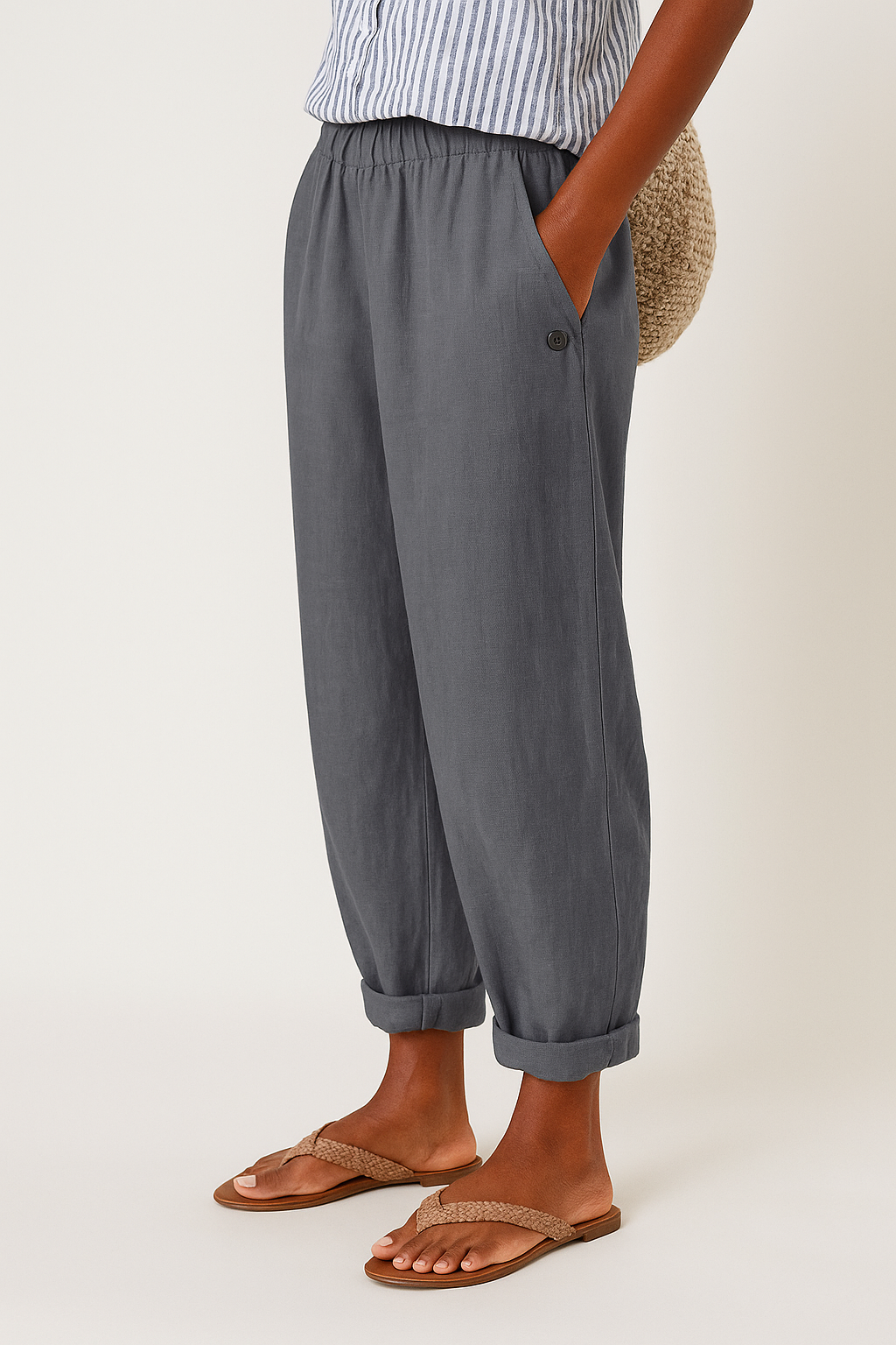 Zomerbroek - Casual - Elastische taille - Korte broek - Damesbroek-Boutique Moda